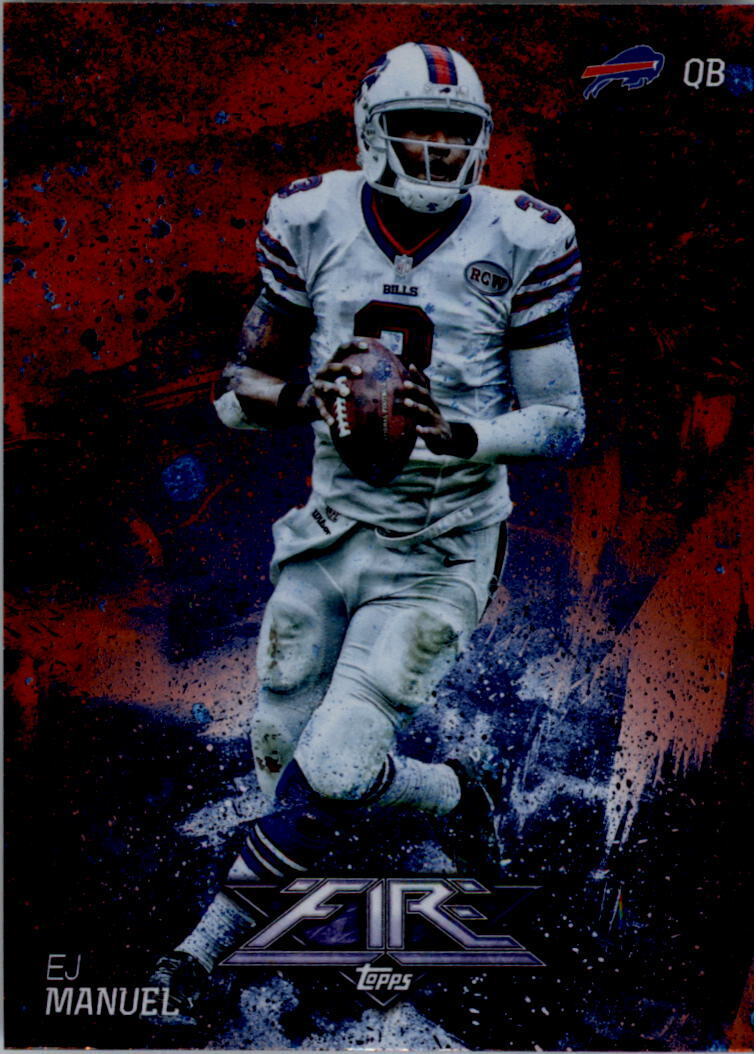 EJ Manuel 2014 Topps Fire Flame Foil Series Mint Card #17