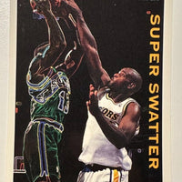 Chris Webber 1994 1995 Topps Own the Game Super Swatter Series Mint Card