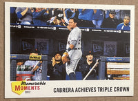 Miguel Cabrera 2013 Topps Heritage Memorable Moments  Series Mint Card #MM-MC
