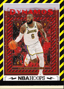 LeBron James 2023 2024 Hoops DYNAMOS Winter Series Mint Insert Card #2