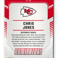 Chris Jones 2024 Donruss Dominators Series Mint Card  #12