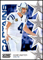 Adam Vinatieri 2019 Score Captains Series Mint Card #C-11
