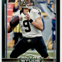 Drew Brees 2015 Topps Fantasy Studs Series Mint Card #328