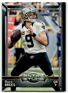 Drew Brees 2015 Topps Fantasy Studs Series Mint Card #328