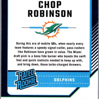 Chop Robinson 2024 Donruss Optic Purple Shock Series Mint Rookie Card #219