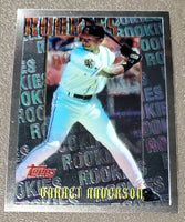 Garret Anderson 1996 Topps Rookies Mystery Facts Series Mint Card #M4-6
