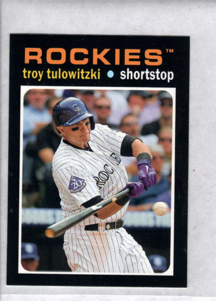 Troy Tulowitzki 2013 Topps Update 1971 Mini Series Mint Card #TM-14