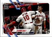 Mike Trout 2021 Topps Elbows Only Air High Five Series Card #166
