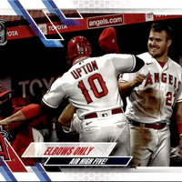 Mike Trout 2021 Topps Elbows Only Air High Five Series Card #166