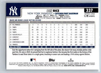 Ben Rice 2025 Topps Series Mint Rookie Card #337
