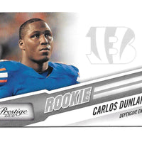 Carlos Dunlap 2010 Panini Prestige Series Mint ROOKIE Card #216