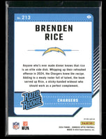 Brenden Rice 2024 Donruss Optic Purple Shock Series Mint Rookie Card #213
