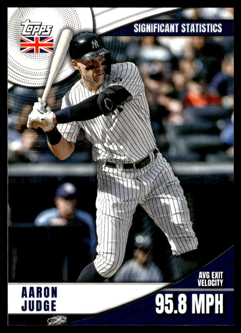 Aaron Judge 2022 Topps Significant Statistics UK Edition Series Mint Card #SS-15