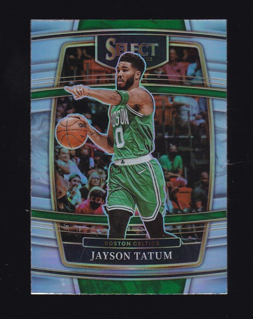 Jayson Tatum 2021 2022 Panini Select Concourse Silver Prizm Series Mint Card #77