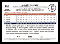 Andres Gimenez 2024 Topps Holiday Tree Series Mint Card #H58
