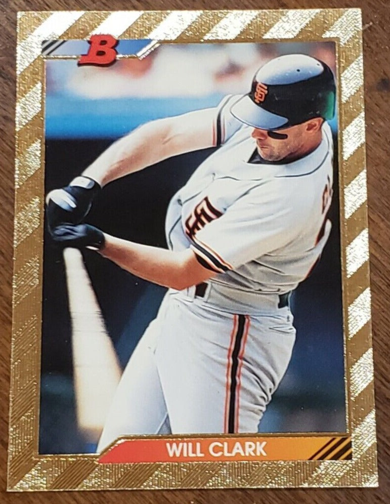 Will Clark 1992 Bowman Gold Foil Series Mint Card #673