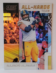 Alejandro Villanueva 2019 Score All Hands Team Series Mint Card #AHT-3