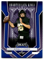 Aidan O'Connell 2023 Leaf Draft Quarterback Kings Blue Series Mint Rookie Card #87
