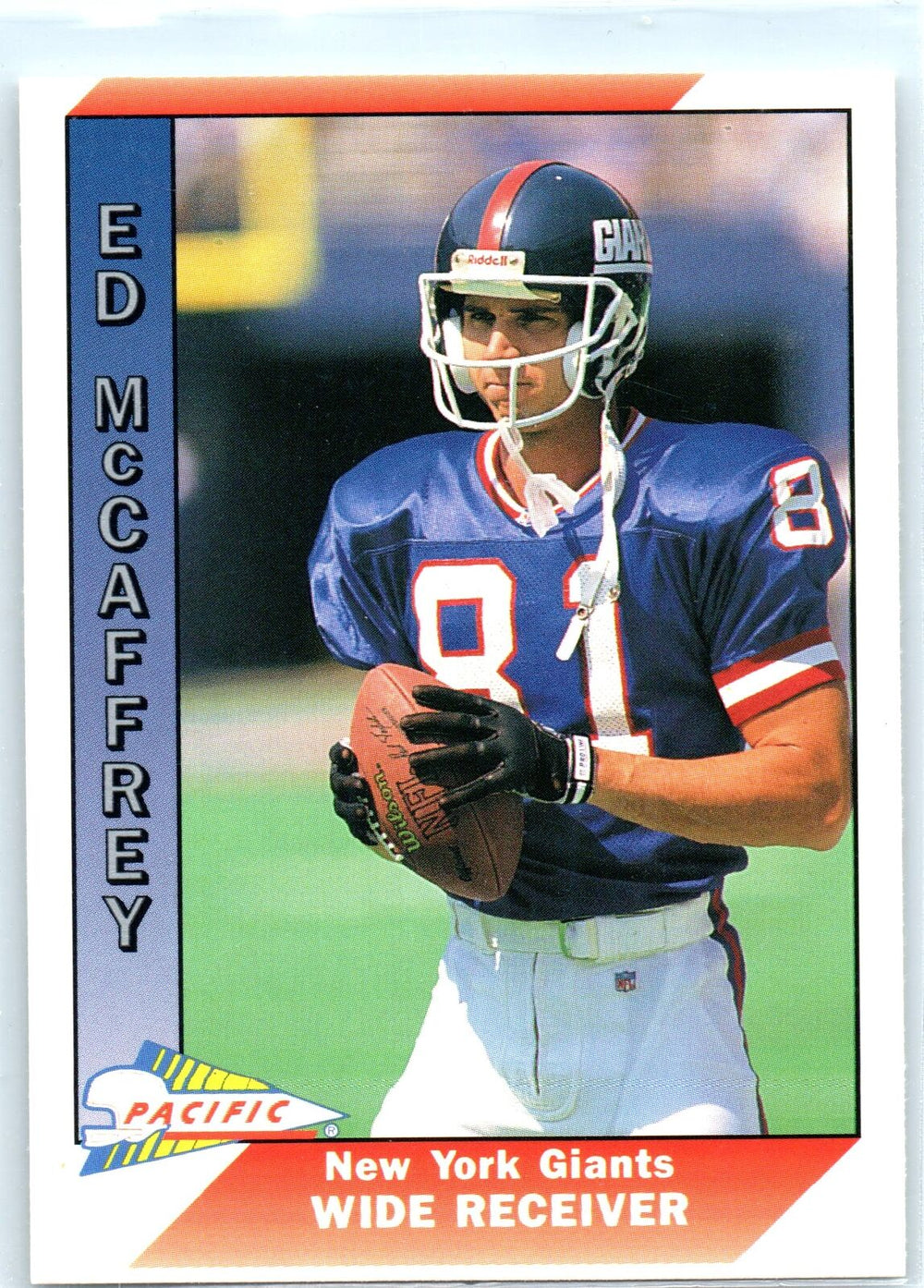 Ed McCaffrey 1991 Pacific Series Mint Rookie Card #622