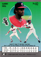 Sammy Sosa 1991 Fleer Ultra Series Mint Card #82
