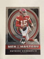 Patrick Mahomes II 2022 Panini Mosaic Men of Mastery Series Mint Card #MM-4
