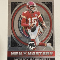 Patrick Mahomes II 2022 Panini Mosaic Men of Mastery Series Mint Card #MM-4