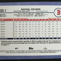 Boston Red Sox 2024 Topps 17 Card Hand Collated Team Set with Rafael Devers and 4 Rookie Cards including David Hamilton Plus