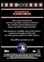 David Ortiz 2010 Topps Logoman HTA Mint Card #HTA-17
