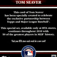 Tom Seaver 2010 Topps Logoman HTA Mint Card #HTA-44