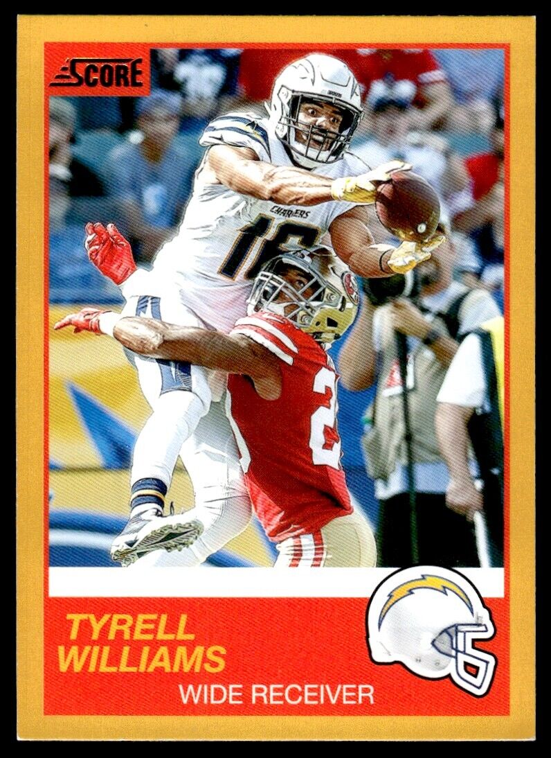 Tyrell Williams 2019 Score GOLD Series Mint Card #29