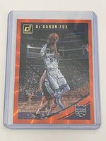 De'Aaron Fox 2018 2019 Panini Donruss Holo Orange Laser Series Mint Card #51
