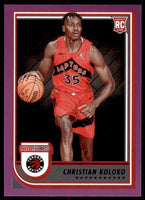 Christian Koloko 2022 2023 Panini NBA Hoops Purple Series Mint Rookie Card #261

