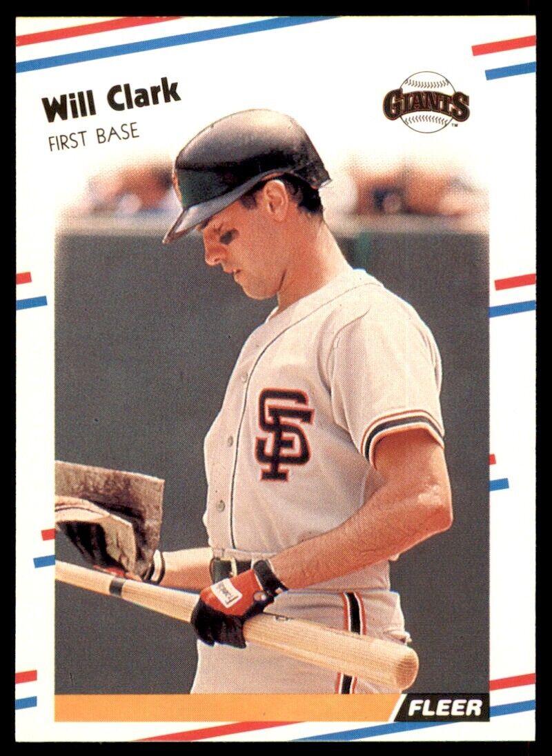 Will Clark 1988 Fleer Glossy Series Mint Card #78