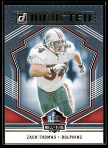 Zach Thomas 2023 Panini Donruss INDUCTED Series Mint Card  #I-3