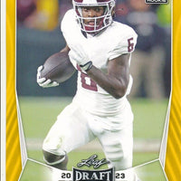 Devon Achane 2023 Leaf Draft Rookie Gold Series Mint Card #46