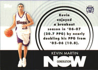 Kevin Martin 2007 2008 Topps Generation Now Series Mint Card #GN11
