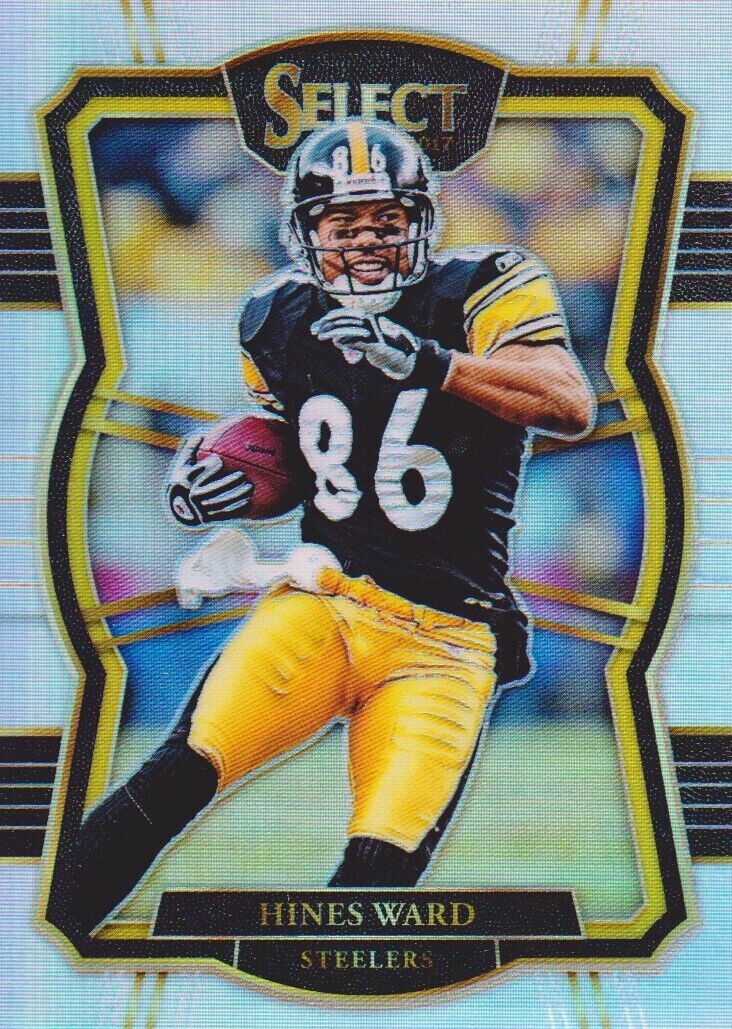 Hines Ward 2017 Panini Select Premier Level Silver Prizm Series Mint Card #133