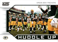 2019 Panini Score Green Bay Packers Huddle Up Series Mint Card #HU4
