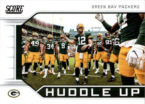 2019 Panini Score Green Bay Packers Huddle Up Series Mint Card #HU4