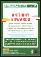 Anthony Edwards 2023 2024 Panini Donruss Series Mint Card #137
