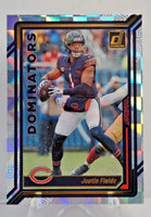 Justin Fields 2022 Donruss Dominators Series Mint Insert Card #D-23
