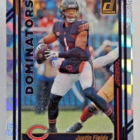 Justin Fields 2022 Donruss Dominators Series Mint Insert Card #D-23