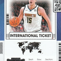 Nikola Jokic 2021 2022 Panini Contenders International Ticket Series Mint Card #22