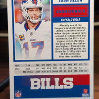 Josh Allen 2025 Score Blue Stars Mint Card #159  Only 499 Made