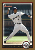 Alcides Escobar 2010 Bowman Gold Series Mint Card #22
