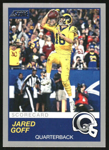 Jared Goff 2019 Panini Score SCORECARD Series Mint Card #293