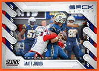 Matt Judon 2022 Panini Score Sack Attack Series Mint Card #SA-MJ
