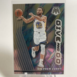 Stephen Curry 2022 2023 Panini Mosaic Give And Go Mint Card #11
