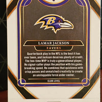 Lamar Jackson 2024 Panini Select Silver Prizm Series Mint Card #227