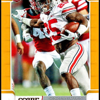 Mike Weber 2019 Score Gold Parallel Series Mint Rookie Card #407